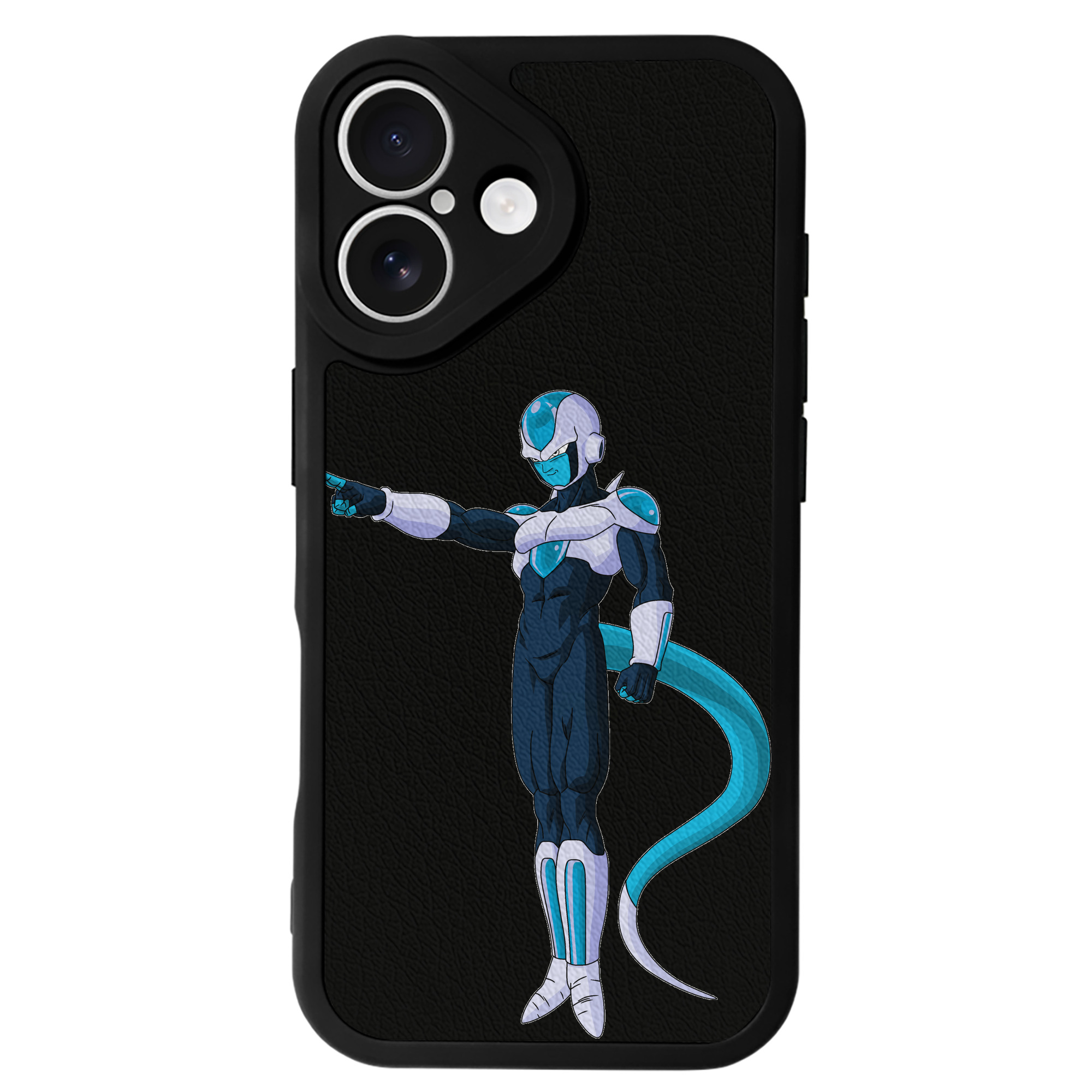 （画像用） ドラゴンボール フリーザ DRAGON BALL Frieza 【iPhone 16シリーズ対応】シリコンスマホケース（レザー調） 材質：シリコン